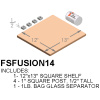 Furniture Kit for Fusion-14 and CS-14 Kilns